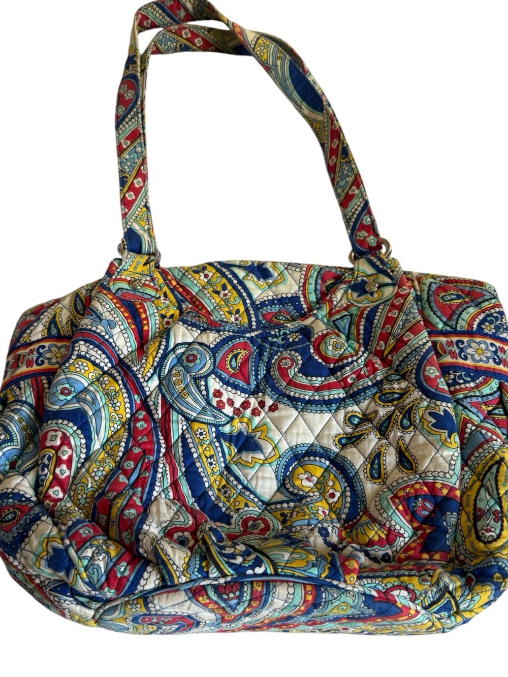 Vera Bradley Quilted “Marina Paisley” Shoulder Tote